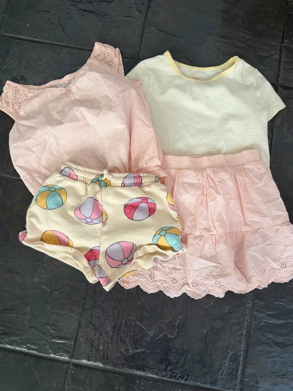 Zara, Carter's & Cat & Jack Girls Summer Outfit Bundle Size 6–6X Pink